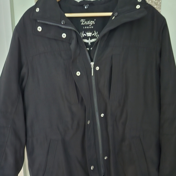 Ensign London Black Insulated Jacket Size Medium - Picture 3 of 13